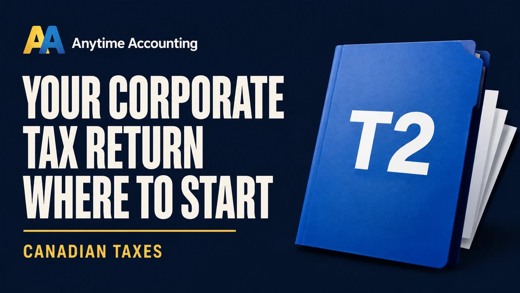 YOUR CORPORATE TAX RETURN WHERE TO START — Anytime Accounting