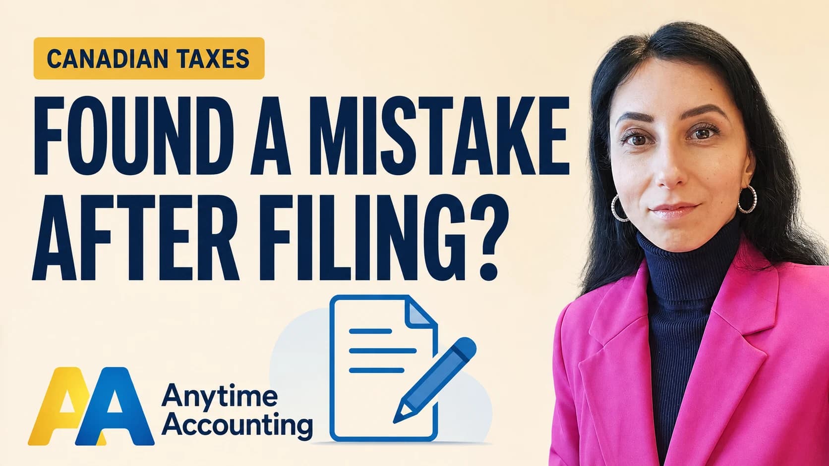 FOUND A MISTAKE AFTER FILING? — Anytime Accounting